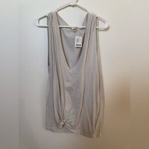 Truly Madly Deeply Cream Knot Tank Top